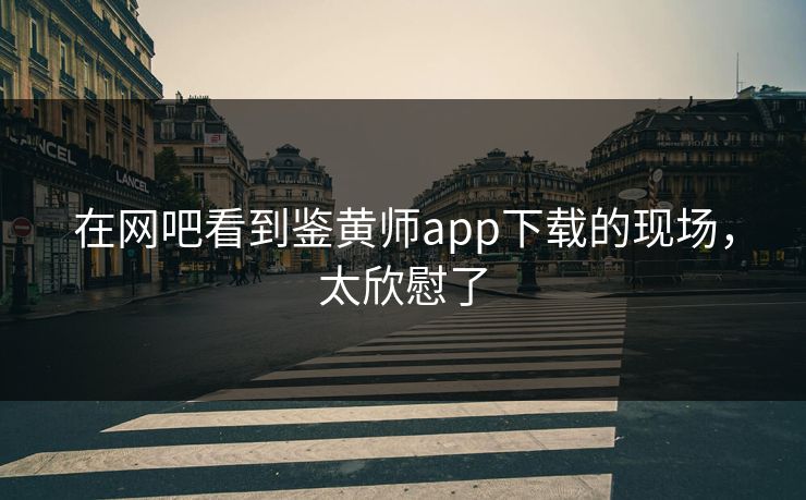 在网吧看到鉴黄师app下载的现场，太欣慰了